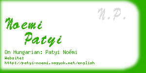 noemi patyi business card